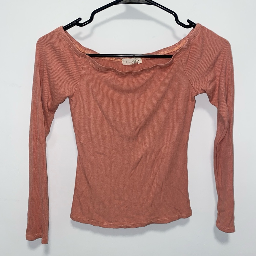 LA hearts Long Sleeve Crop top